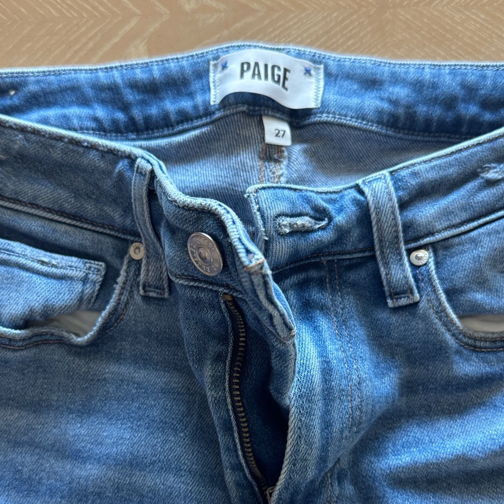 PAIGE Cindy Raw Hem Jeans